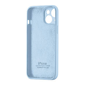 Чохол Silicone Case Square Protected Camera iPhone 15 Light Blue (27), фото 4