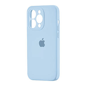 Чохол Silicone Case Square Protected Camera iPhone 15 Pro Light Blue (27), фото 1