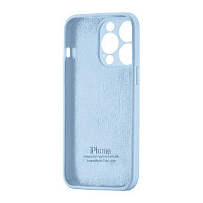 Чохол Silicone Case Square Protected Camera iPhone 15 Pro Light Blue (27), фото 4