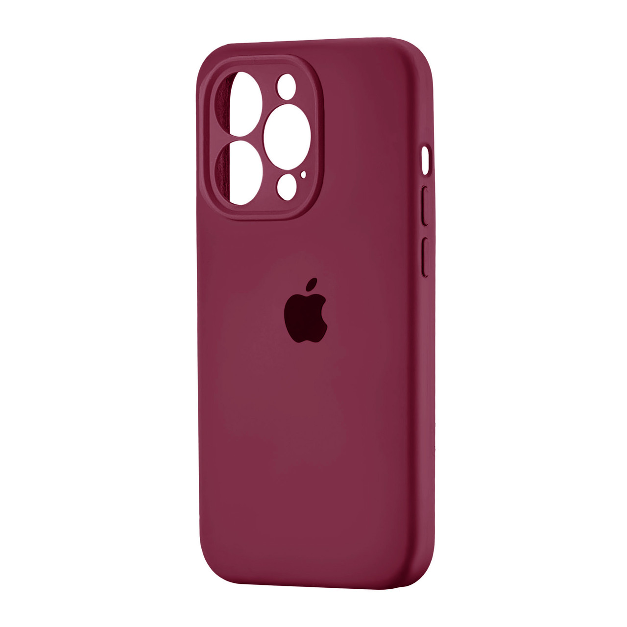 Чохол Silicone Case Square Protected Camera iPhone 15 Pro Maroon (35)