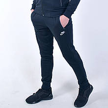 M (46-48). Темно сині чоловічі спортивні штани з манжетами