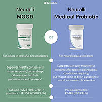 Neuralli Mood 30 млрд КУО пробіотика PS128 і 20 млрд КУО клітин постбіотика HT-PS23 — 60 капсул. BX755, фото 7