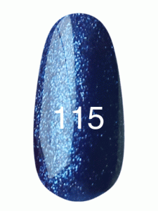 Гель лак №115 (синій з щільним блиском) 7 мл.