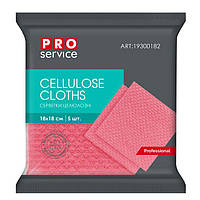 Серветки целюлозні 5шт/уп 18*18см "Pro" рожеві 32/ящ