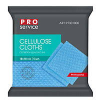 Серветки целюлозні 5шт/уп 18*18см "Pro" сині 32/ящ