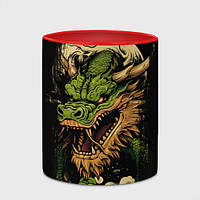 Чашка с принтом «Китайский дракон символ года» (цвет чашки на выбор)