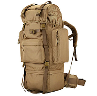 Тактичні рюкзаки Койот (на 75 літрів) Рюкзак каркасний для військовослужбовців Сумка Баул великий EKIP