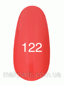 Гель-лак No 122 (Глибокий кораловий) 7 мл.