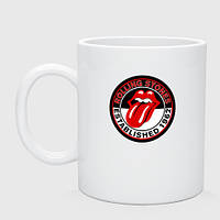 Чашка с принтом керамическая «Rolling Stones established 1962»