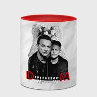 Чашка с принтом «Depeche Mode - Dave Gahan and Martin Gore с венком» (цвет чашки на