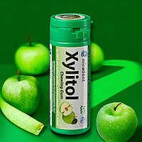 Жувальна гумка з ксилітолом Xylitol Chewing Gum Apple для дітей (30 шт), (Miradent)