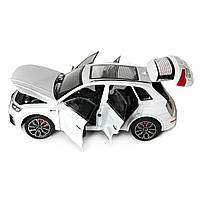 Машинка металева Audi Q5 Ауді біла 1:24 звук світло інерція відкр двері багажник капот гумові колеса 20*8,5*8см (AP-2014), фото 6