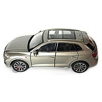 Машинка металева Audi Q5 Ауді срібна 1:24 звук світло інерція відкр двері багажник капот гумові колеса 20*8,5*8см (AP-2014), фото 3