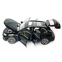 Машинка металева Audi Q5 Ауді чорна 1:24 звук світло інерція відкр двері багажник капот гумові колеса 20*8,5*8см (AP-2014), фото 7