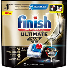 Таблетки для посудомийних машин Finish Ultimate Plus All in 1 25 шт. (5908252010721)