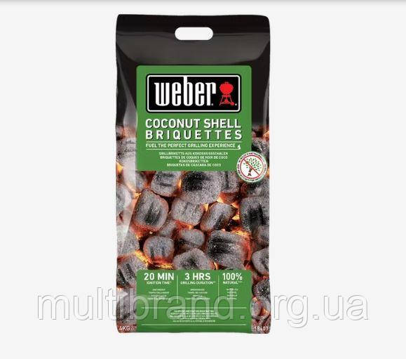 Брикеты из кокосовой стружки Weber, 4 кг - фото 1 - id-p2187254399