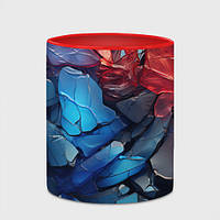 Чашка с принтом «Цветные абстрактные камни» (цвет чашки на выбор)