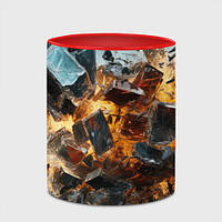 Чашка с принтом «Взрыв из камней» (цвет чашки на выбор)