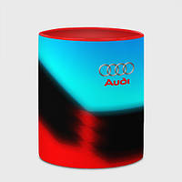 Чашка с принтом «AUDI sport brend color» (цвет чашки на выбор)
