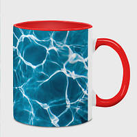 Чашка с принтом «Кристально чистая вода» (цвет чашки на выбор)