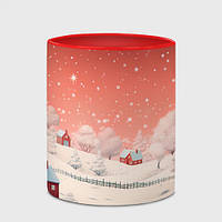 Чашка с принтом «Волшебство новогодней ночи» (цвет чашки на выбор)