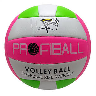 М'яч волейбольний Bambi EV-3159(Pink-White) діаметр 20,7 см, Time Toys