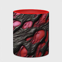 Чашка с принтом «Красная текучая субстанция» (цвет чашки на выбор)
