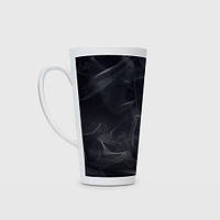 Чашка с принтом Латте «Серый дым и тьма »