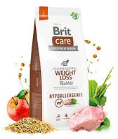 Сухой корм Brit Care Hypoallergenic Weight Loss с кроликом для собак с лишним весом 12 кг