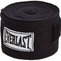 Бинт для спорта Everlast Classic Hand Wraps 120 х 2 чорний Уні 120 (304,8см) (722251-70)