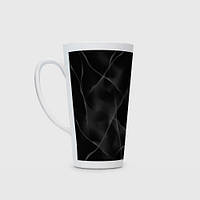 Чашка с принтом Латте «Серый дым и ночь »
