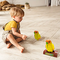 Дитяча іграшка, що говорить папуга, повторюй блакитне забарвлення Funny Parrot, Інтерактивна повторюючи іграшка
