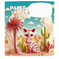 Тетрадь ученическая "Paper craft" Школярик 012-3354C-1 в косую линию, 12 листов, Time Toys