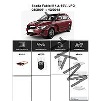 Комплект фільтрів Skoda Fabia II 1.4 16v, LPG (2007-2014) WIX