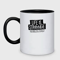 Чашка с принтом двухцветная «Life is Strange Before the Storm» (цвет чашки на выбор)