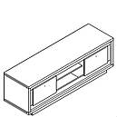 Комплект в вітальню (стенка в гостиную) з ЛДСП Антарес Gerbor Бетон ательєр/Німфея альба, фото 8