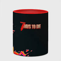 Кухоль з принтом з повним замком «7 Days to Die зомбі гейм» (колір чашки на вибір)