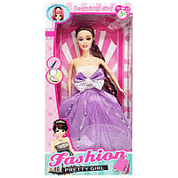 Детская Кукла "Fashion Pretty Girl" Bambi YE-78(Violet) в нарядном платье, Time Toys