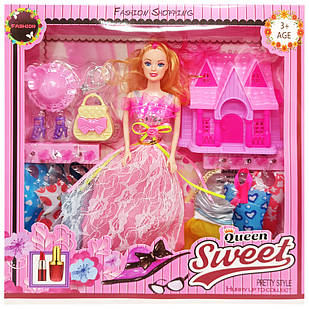 Дитяча лялька з нарядами "Queen Sweet" Bambi 313K44(PInk) з аксесуарами, Time Toys