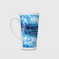 Чашка с принтом Латте «Ледяной узор»
