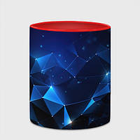 Чашка с принтом «Синяя геометрическая абстракция » (цвет чашки на выбор)