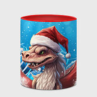 Чашка с принтом «Новогодний дракон 2024 год» (цвет чашки на выбор)