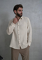 Мужская рубашка муслин 44-46, 48-50, 52-54 (3цв) "MARIANNA" от прямого поставщика
