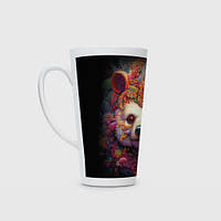 Чашка с принтом Латте «Медведь мифический»