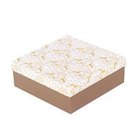 Коробка подарункова Gold 22х22х8 см