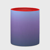Чашка с принтом «Градиент голубой фиолетовый синий » (цвет чашки на выбор)