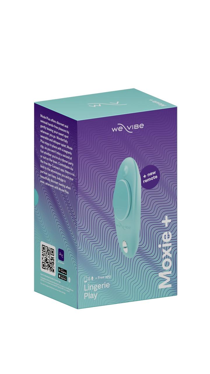 Мініатюрний смарт-вібратор у трусики We-Vibe Moxie+ Aqua з пультом ДК