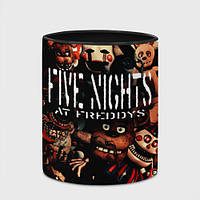Чашка с принтом «Пять ночей с Фредди сборник аниматроников» (цвет чашки на выбор)
