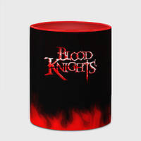 Чашка с принтом «Blood Knights vampire masquerade flame» (цвет чашки на выбор)