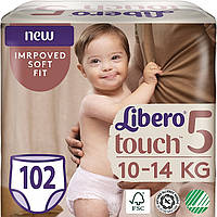 Підгузки-трусики Touch Pants 5 (10-14 кг), 102 шт - Libero 102шт (923726)